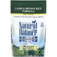 Natural Balance LID Lamb & Brown Rice Puppy Formula Dry Dog Food, 4.5 lbs