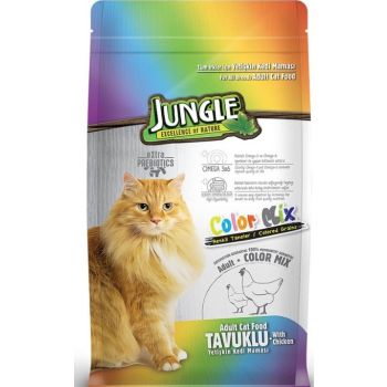  JUNGLE COLORMİX CHICKEN CAT FOOD 15KG 