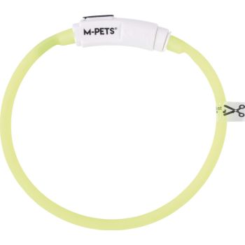  M-PETS Flash Led Rechargeable Collar S Green 