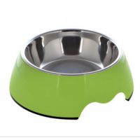 Nutrapet Melamine Round Bowl Dull Green S: 14*4.5 Cms 160/ml5.4oz