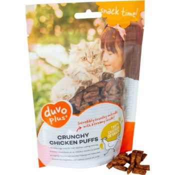  Duvo+ Crunchy Chicken Puffs for Cats 50g 