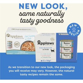  Applaws Fish Selection Multipack in Broth Cat Wet Food 12x156g 
