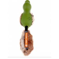 Gigwi Dog Toys Duck Push To mute w/plush tail Green