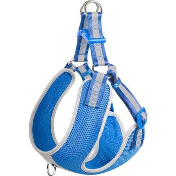  Fida Step-in Dog Harness – Reflective Xs Blue   XS: Girth 16in – 18in (40.6cm – 45.7cm) 