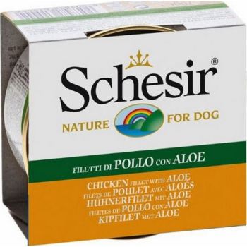  Schesir Dog Wet Food-Chicken Fillets With Aloe 150g 