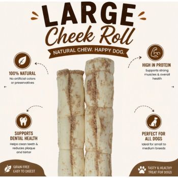  Petrix Large Cheek Roll Peanut - 2 Pcs 