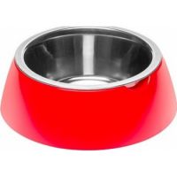 Ferplast Jolie Steel Bowl Red
