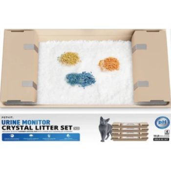  PETKIT Urine Monitor Crystal Litter Set - 4 Packs - Exclusively for Purobot Crystal Duo litter boxes 