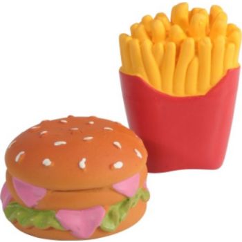  Camon Latex Burger&Chips With Squeaker 1pcs 