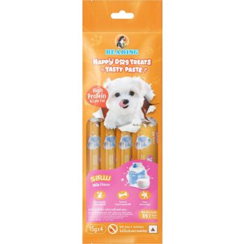  Bearing Happy Dog Creamy Treats Milk Flavor -15g*4 