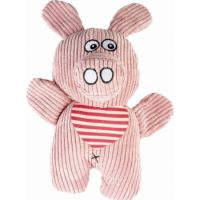 Duvo Dog Plush  Toys Pig Corduroy 24x13x9cm White/Pink