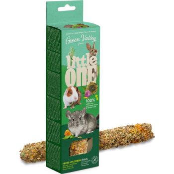 Little One Green Valley Fully edible grain free stick for small mammals with herbs and flowers 1x160g 