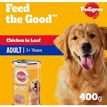  Pedigree Chicken Loaf Wet  Dog Food - 400G 