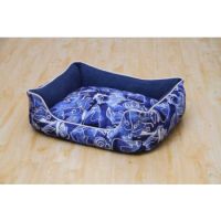 Catry Dog/Cat Printed Cushion Bed -105 60x50x16 cm