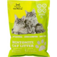 Cat Partner Bentonite Dust Free Clumping Litter, 5 L Green Apple