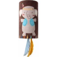 Happy Indian Cat Toys Melody Tube Elephant w/ Feather & Sound Chip