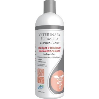  Synergy Labs Veterinary Formula Clinical Care Hot Spot & Itch Relief Medicated Shampoo For Dogs & Cats 473ml 