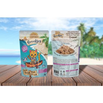  Smudges Ocean Fish & Salmon Adult Cat wet food in Jelly 85g Pouch 