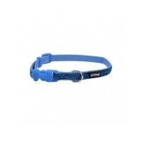 Coastal 3 And Safe Cat Jewel Buckle Glitter Overlay Collar Blue
