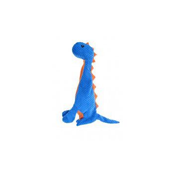  Tall Dino Stuffingless Dog Toy - 7 Inch 