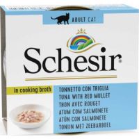 Schesir Cat Can Broth-Wet Food Tuna With Mullet  70g