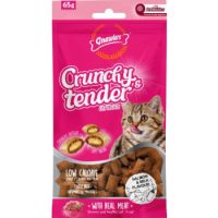 Gnawlers Crunchy & Tender Cat Treats 65g - Salmon & Milk Flavour