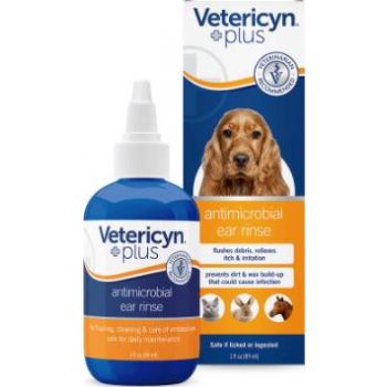  Vetericyn Plus® Antimicrobial Ear Rinse – 3oz 