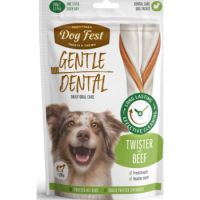 Dog Fest Dental Treats For Adult Dogs -Twister-Beef 100g (14cm)