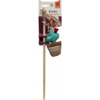 FOFOS Red Flower Cactus Wand Cat Toys
