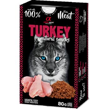  Alpha Spirit Natural Snacks for Cats - Turkey 80g 