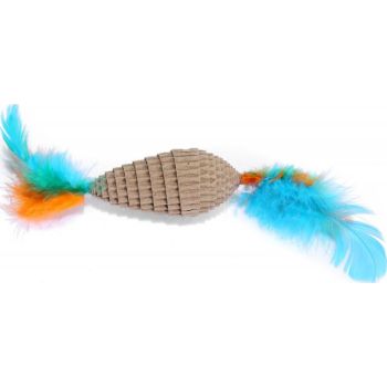  Freecat Craft Pineapple Scratcher With Feathers Interactive Cat Toys 