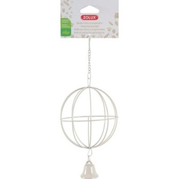  Zolux Metallic Hanging Hay Ball Beige 10 cm dia. 