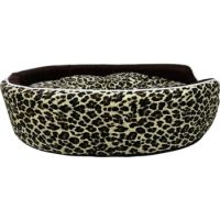 Coco Kindi Round Shape Washable Cotton Bed Size#3 Black Dotted