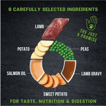  Harringtons Just 6 Lamb Grain Free Adult Dry Dog Food 2kg 