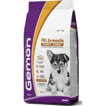 Gemon All Breeds Puppy and junior with Chicken and rice 3 KG 