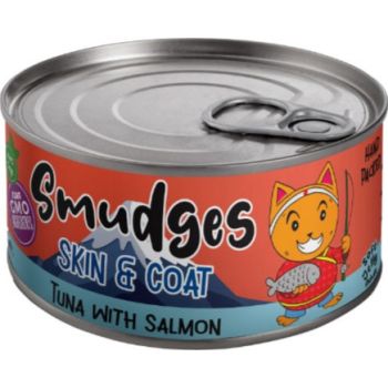  Smudges Adult Cat  Wet Food Tuna Flakes With Salmon in Soft Jelly 80g 