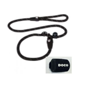  DOCO  Reflective Rope  Leash w/ soft Rubber Handle Ver.5 - Slip On Collar  Leash 5ft L   Ø13mm 150cm+30cm 