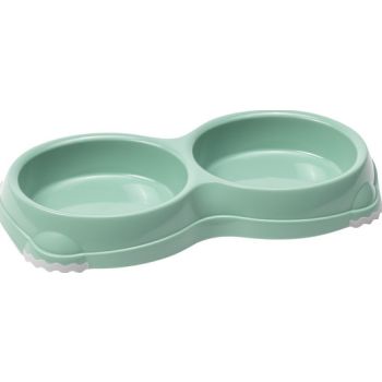  Moderna Double Smarty Bowl 26.5 x 13.5 x 3.4 cm-2x200ml-Green 