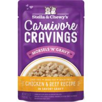 Stella & Chewy’s Carnivore Cravings Morsels’N’Gravy- Chicken & Beef Recipe – 2.8 oz