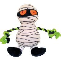 Halloween Dog Toys FRIGHT MUMMY W/ ROPE 26cm