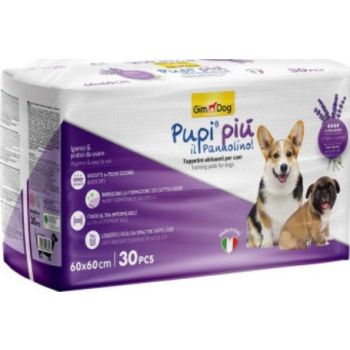  GimDog Pupi Piu Lavender Scent Training Pads for Dogs, 60 x 60 cm - 30 Counts 