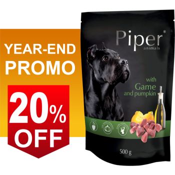  Piper with Game and Pumpkin Pet Food, 500g 