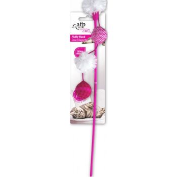  Fluffy Wand Cat Toys Pink 