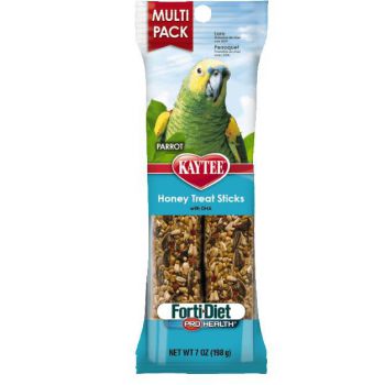  Kaytee Forti-Diet Pro Health Parrot Honey Treat Stick Value Pack 7 oz 