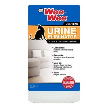  Four Paws Wee Wee Cat Urine Eliminator Stain & Odor Destroyer 12/32oz 
