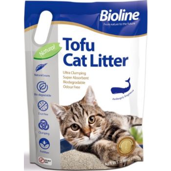  Bioline Tofu Cat Litter 7L - Ambergris Fragrance 