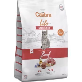  Calibra Cat Life Sterilised Beef 1,5kg 