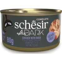 SCHESIR AFTER DARK CAT ADULT CHICKEN & DUCK IN BROTH 80 GR