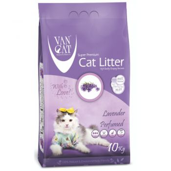 Van Cat White Clumping Bentonite Cat Litter Lavender 10Kg 