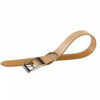 FERPLAST LEATHER DOG COLLAR-BEIGE 30/55(47÷55 cm :30 mm)